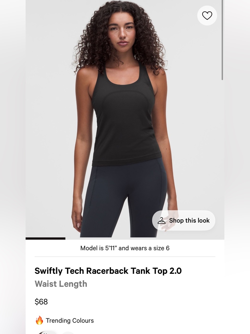 GREAT CONDITION Lululemon Swifty Racerback Tank 2.0